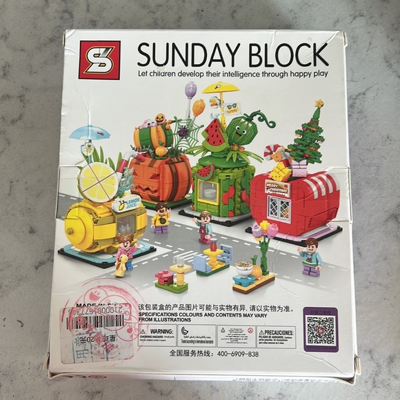 NEW Sunday Block Lego Pumpkin Halloween Set - Real Working Lights, 335+ Pieces - Picture 2 of 2